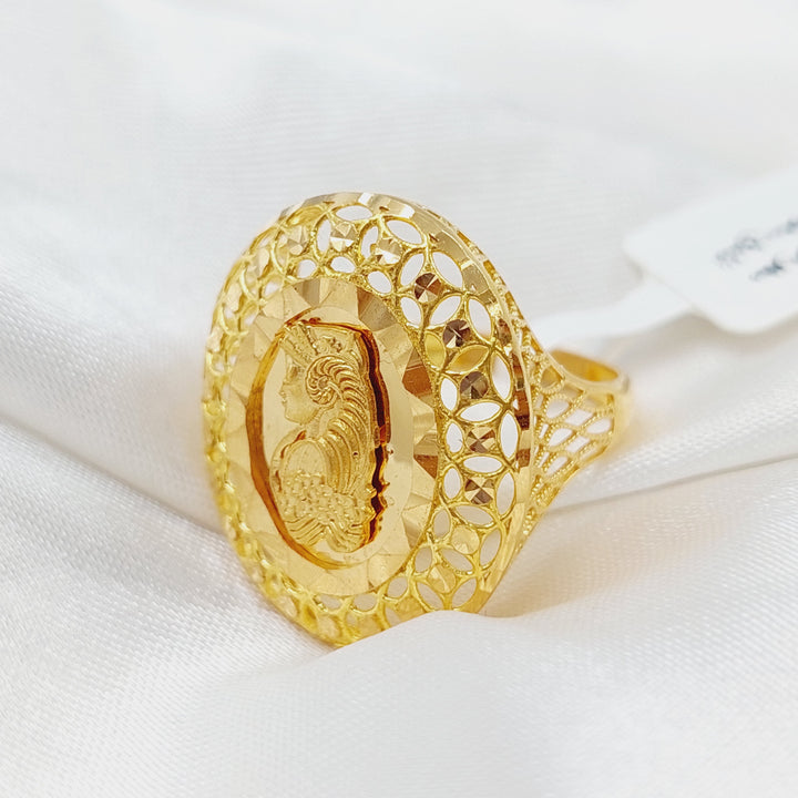 21K Gold Ounce Model Ring by Saeed Jewelry - Image 1