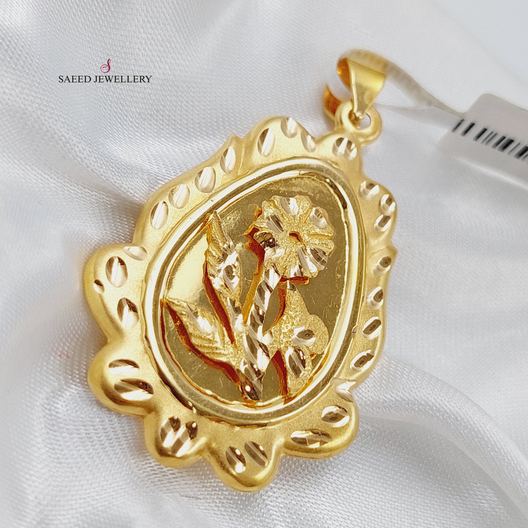 21K Gold Ounce Pendant by Saeed Jewelry - Image 1