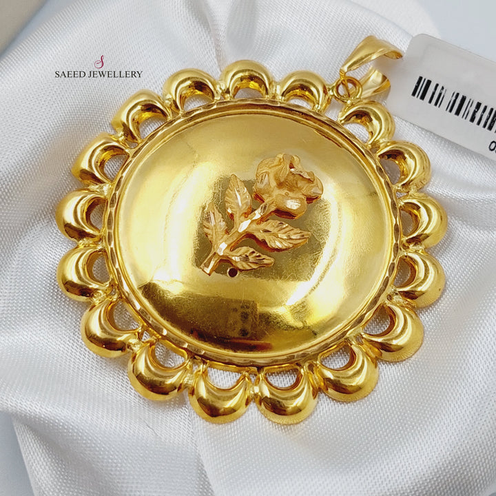 21K Gold Ounce Pendant by Saeed Jewelry - Image 3