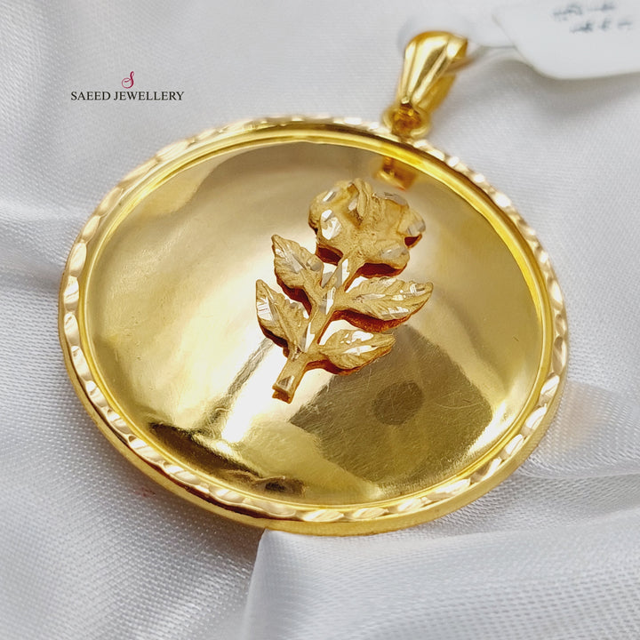 21K Gold Ounce Pendant by Saeed Jewelry - Image 1