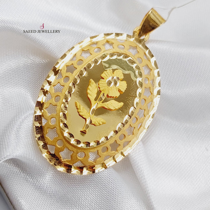 21K Gold Ounce Pendant by Saeed Jewelry - Image 3