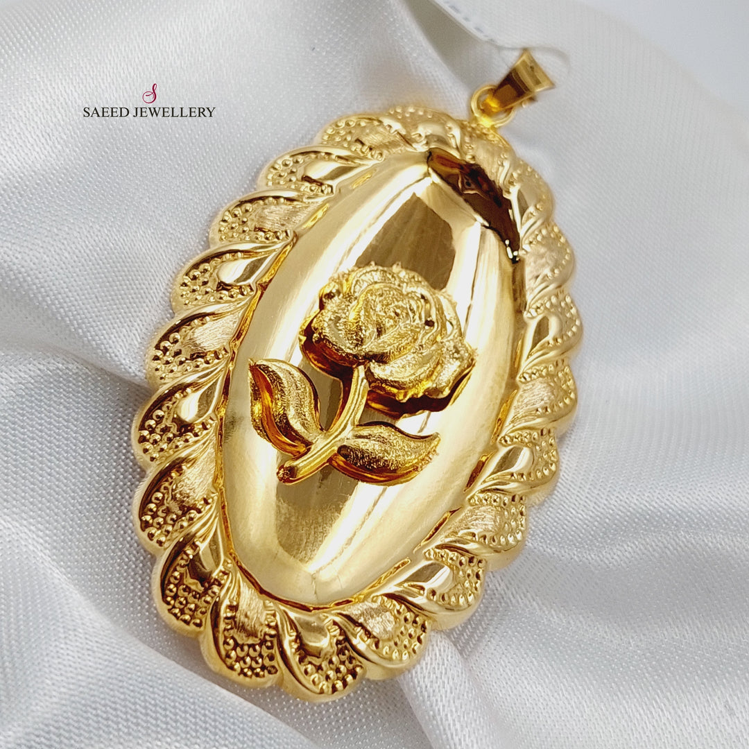 21K Gold Ounce Pendant by Saeed Jewelry - Image 4