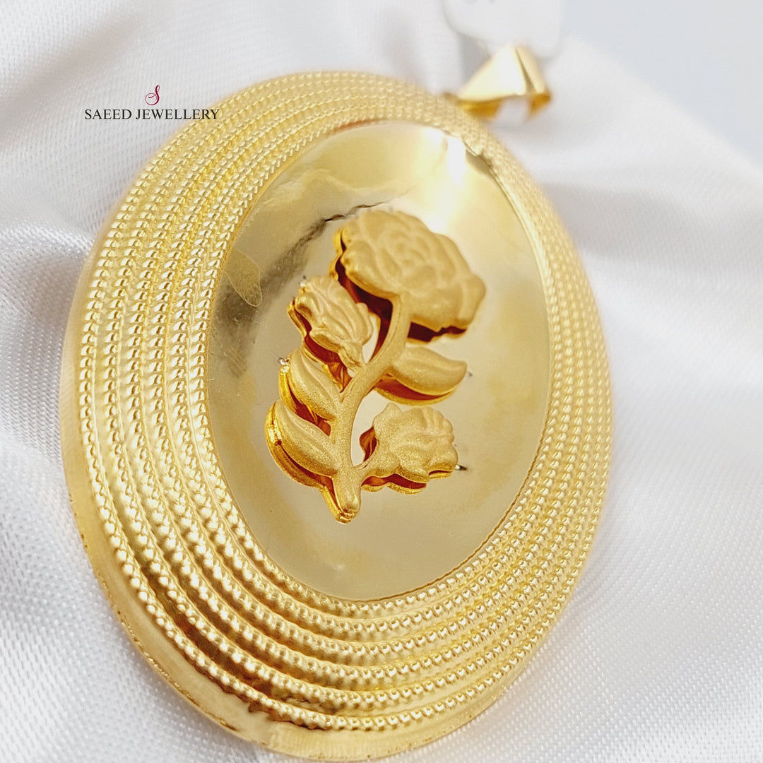 21K Gold Ounce Pendant by Saeed Jewelry - Image 3