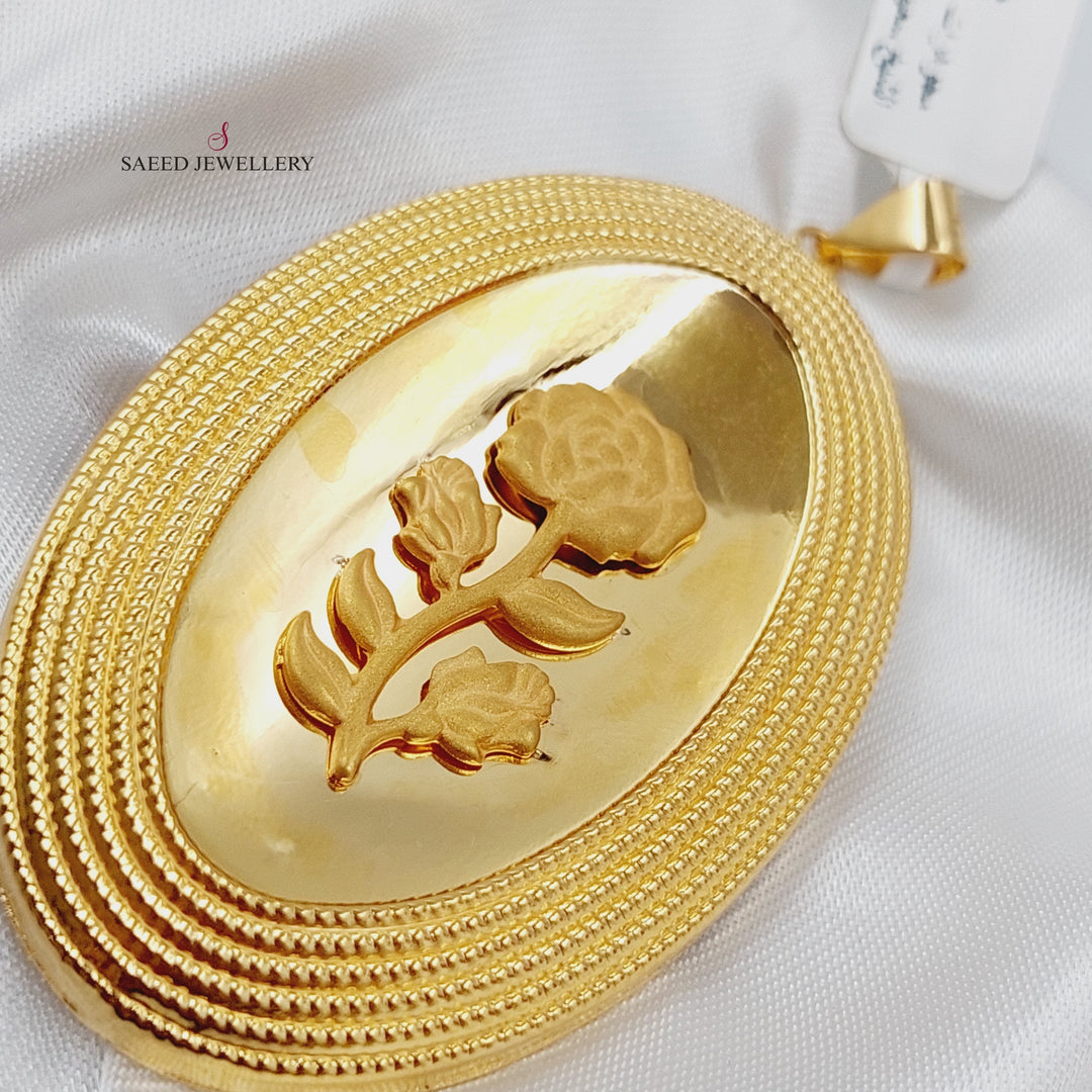 21K Gold Ounce Pendant by Saeed Jewelry - Image 4