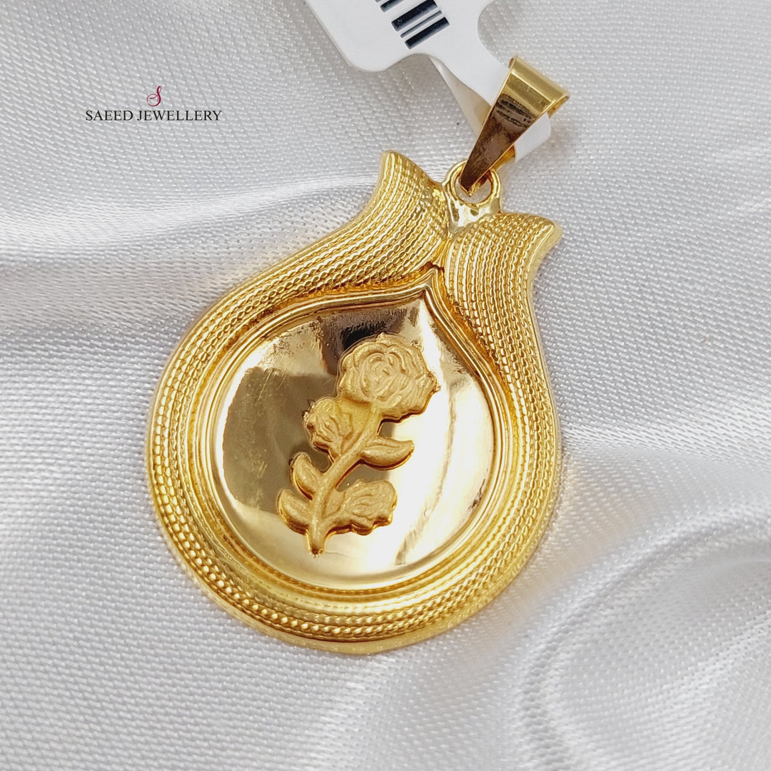 21K Gold Ounce Pendant by Saeed Jewelry - Image 4