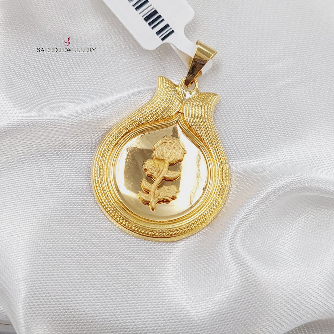 21K Gold Ounce Pendant by Saeed Jewelry - Image 1