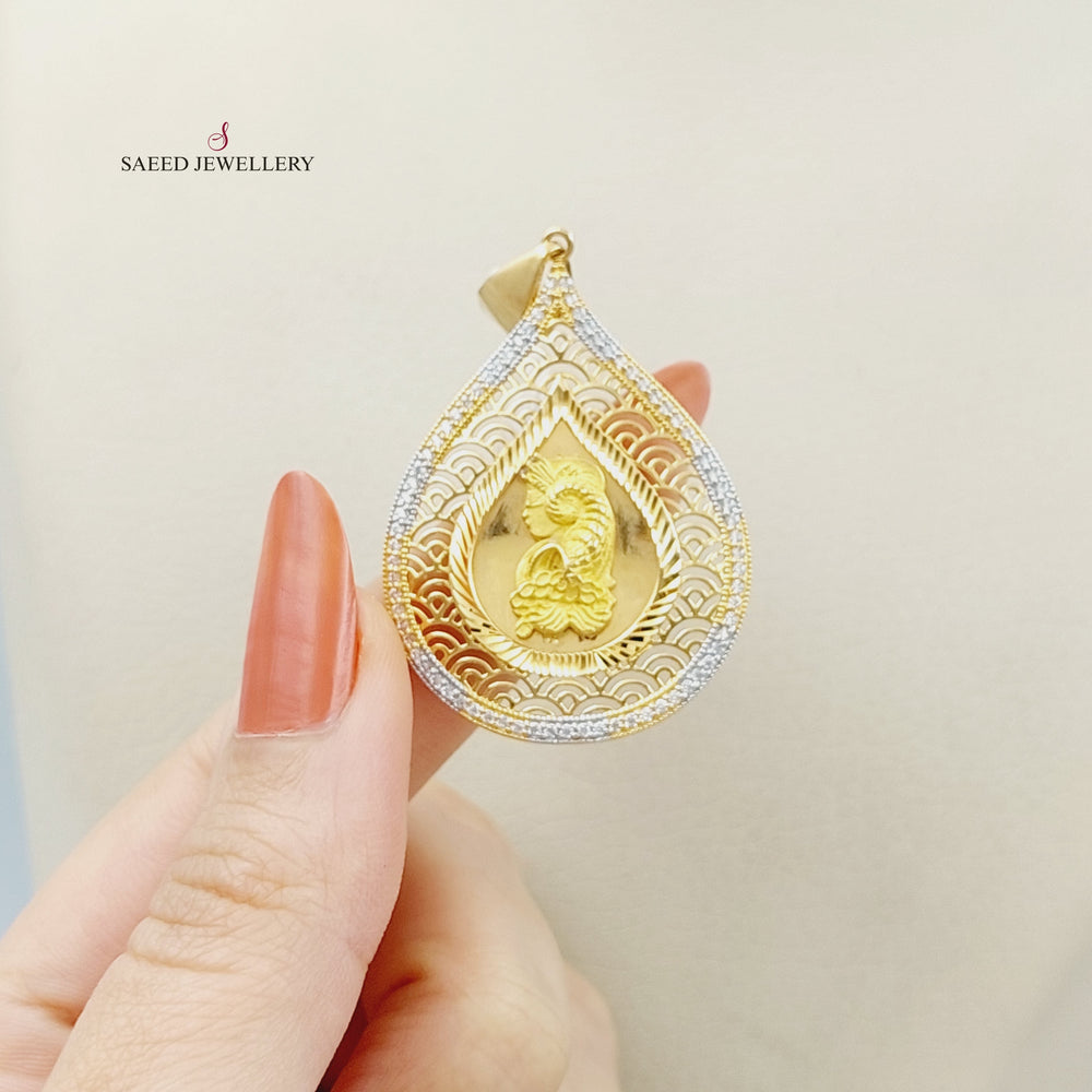 21K Gold Ounce Pendant by Saeed Jewelry - Image 2