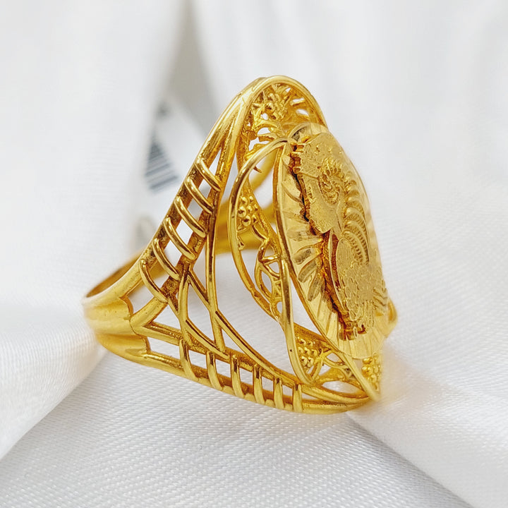 21K Gold Ounce Ring by Saeed Jewelry - Image 5