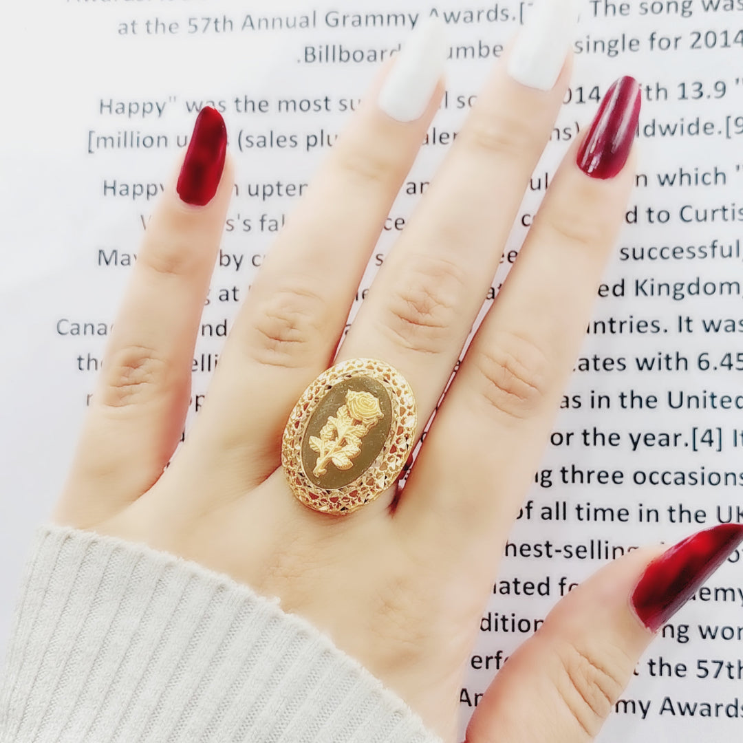 21K Gold Ounce Ring by Saeed Jewelry - Image 1