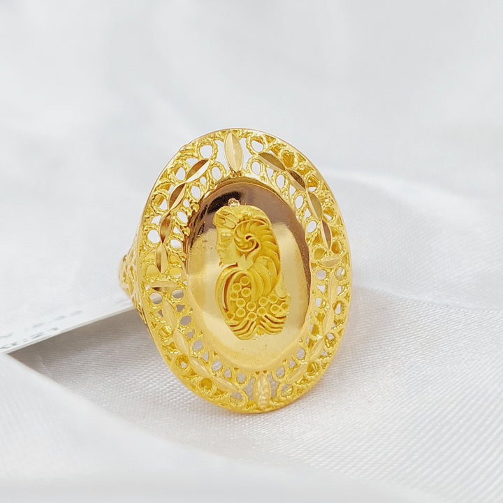 21K Gold Ounce Ring by Saeed Jewelry - Image 4