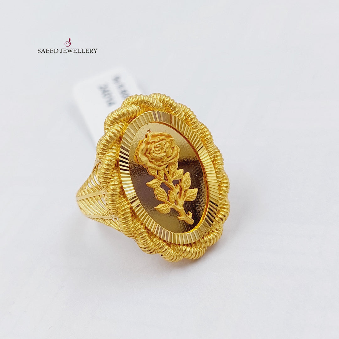 21K Gold Ounce Ring by Saeed Jewelry - Image 3