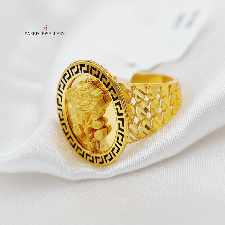 21K Gold Ounce Ring by Saeed Jewelry - Image 6