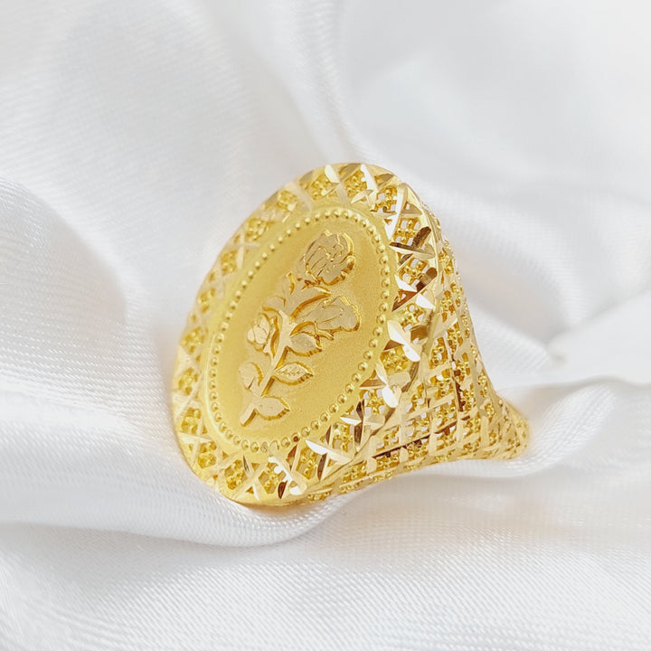 21K Gold Ounce Ring by Saeed Jewelry - Image 3