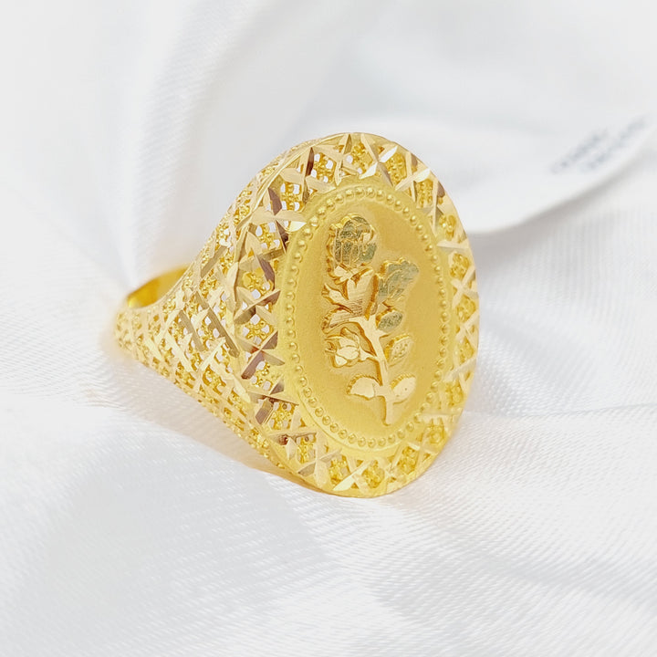 21K Gold Ounce Ring by Saeed Jewelry - Image 5