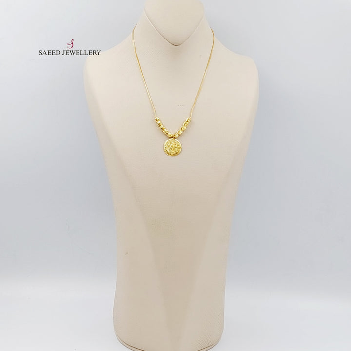 21K Gold Rashadi Balls Necklace by Saeed Jewelry - Image 2