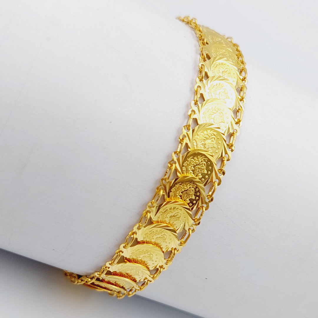 21K Gold Rashadi Bracelet by Saeed Jewelry - Image 7