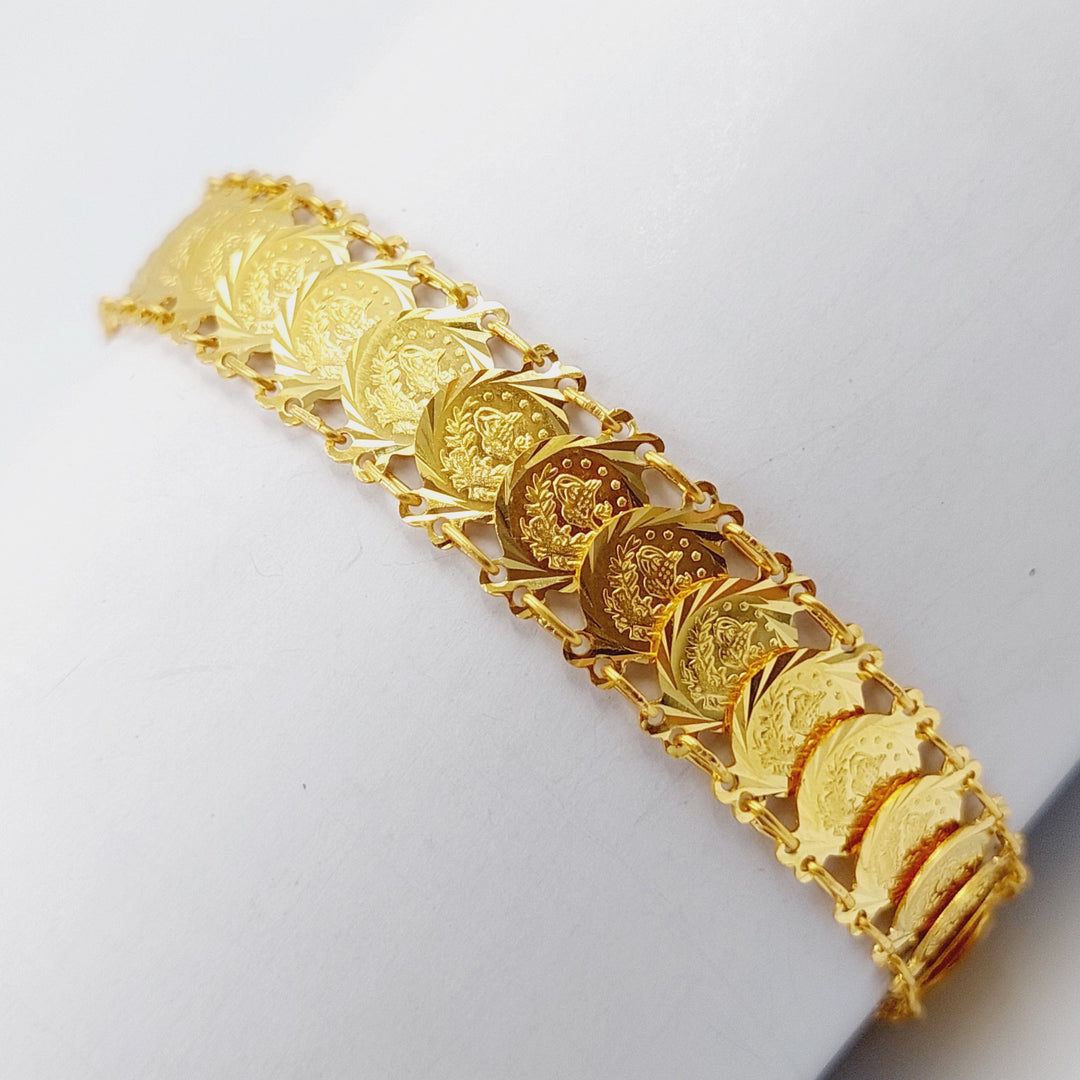 21K Gold Rashadi Bracelet by Saeed Jewelry - Image 1