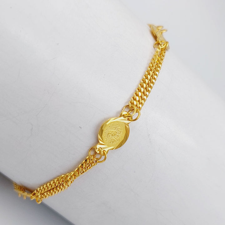 21K Gold Rashadi Bracelet by Saeed Jewelry - Image 5