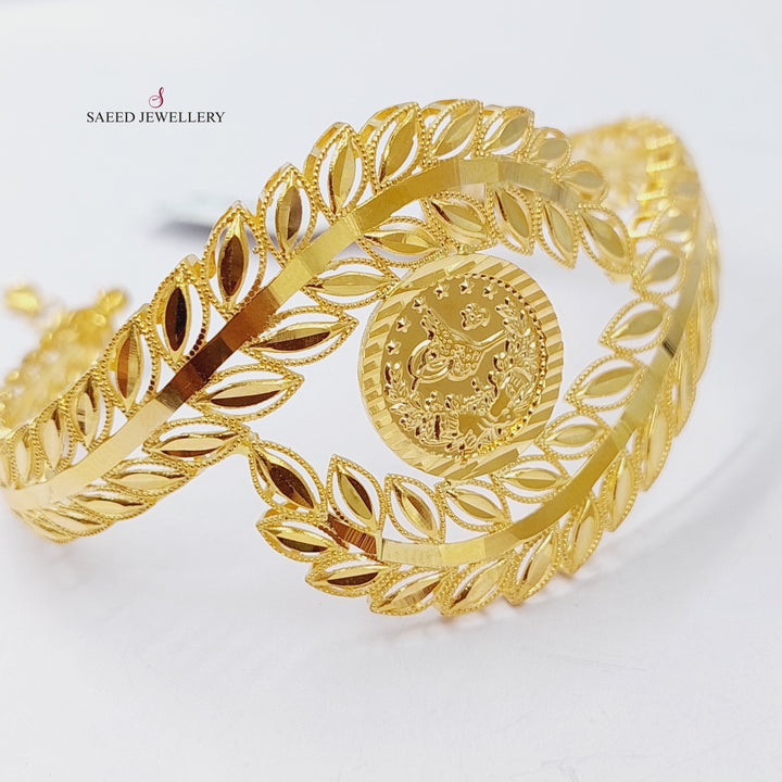 21K Gold Rashadi Bracelet by Saeed Jewelry - Image 2