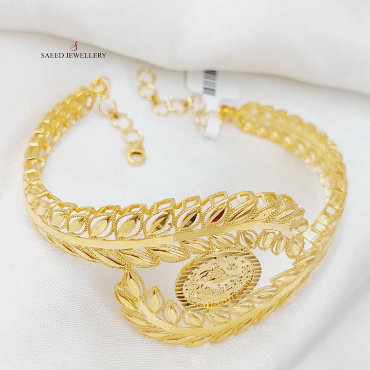 21K Gold Rashadi Bracelet by Saeed Jewelry - Image 5