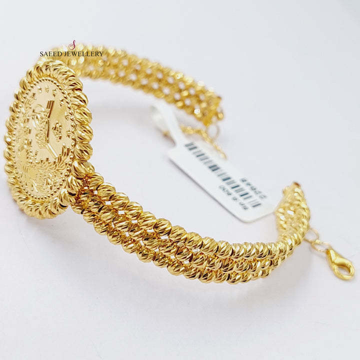 21K Gold Rashadi Bracelet by Saeed Jewelry - Image 1