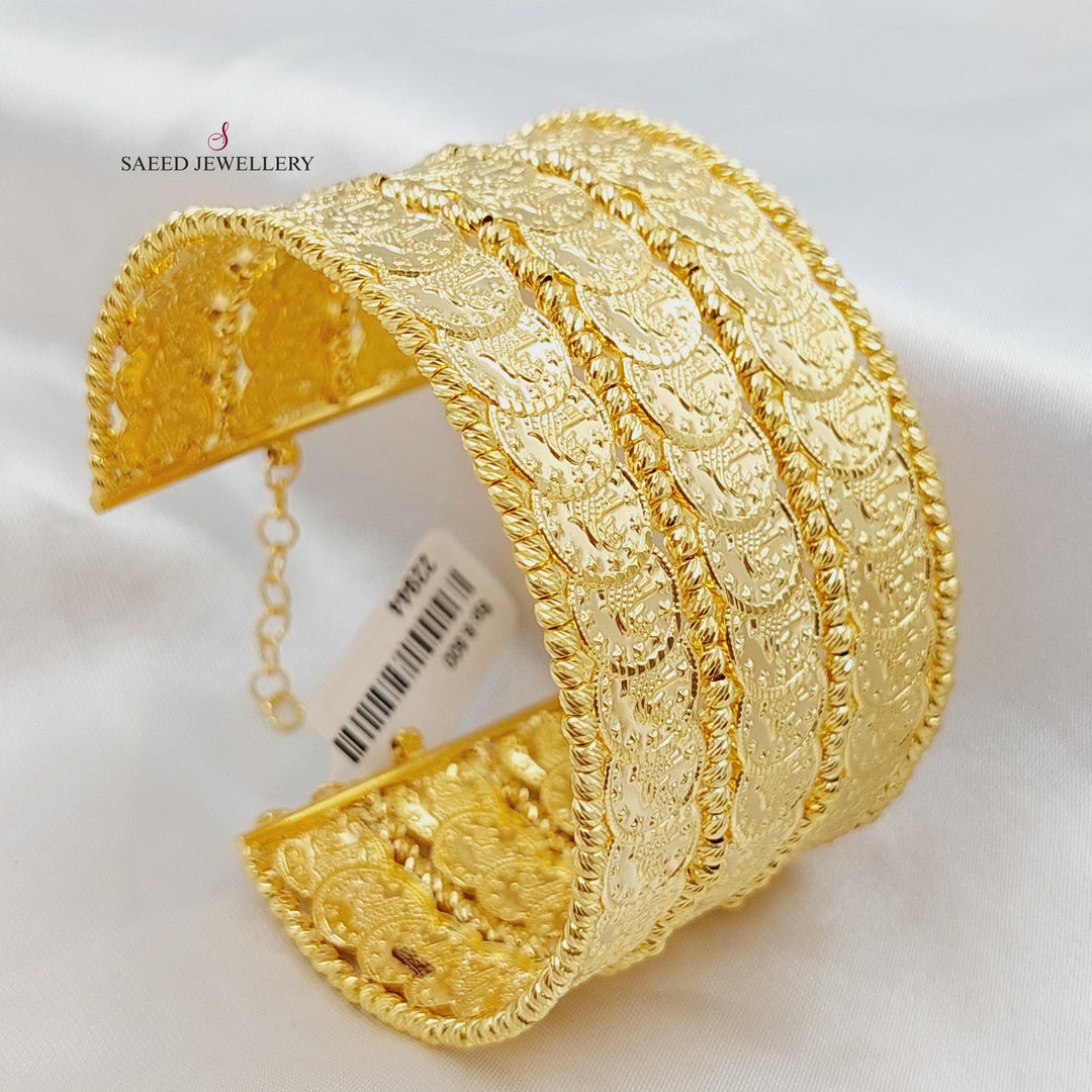 21K Gold Rashadi Bracelet by Saeed Jewelry - Image 7