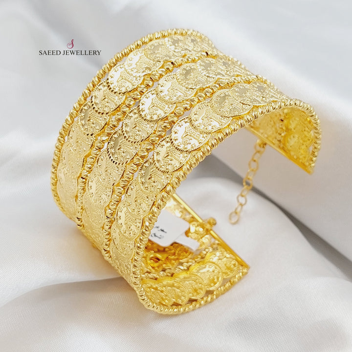 21K Gold Rashadi Bracelet by Saeed Jewelry - Image 5