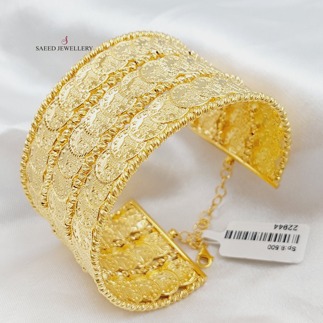 21K Gold Rashadi Bracelet by Saeed Jewelry - Image 1