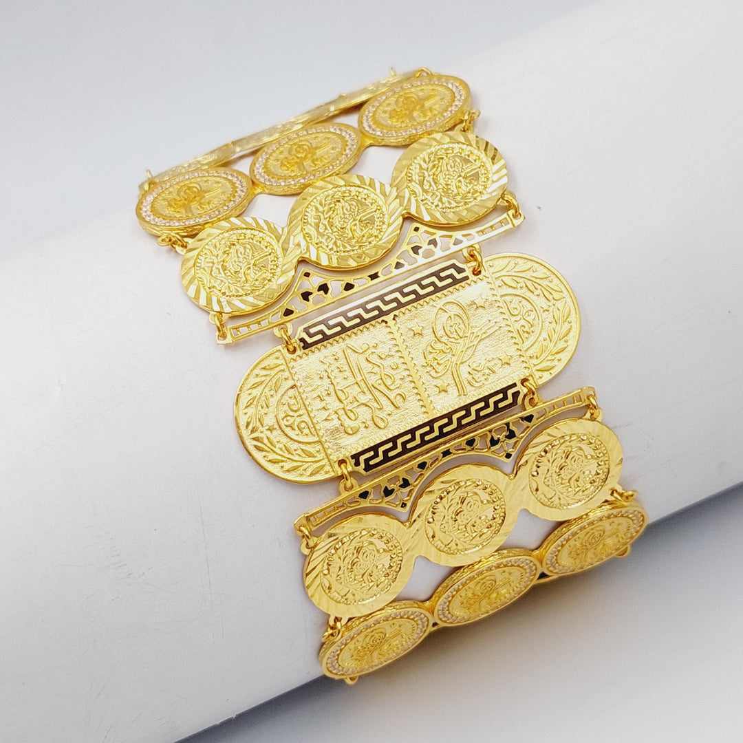 21K Gold Rashadi Bracelet by Saeed Jewelry - Image 2