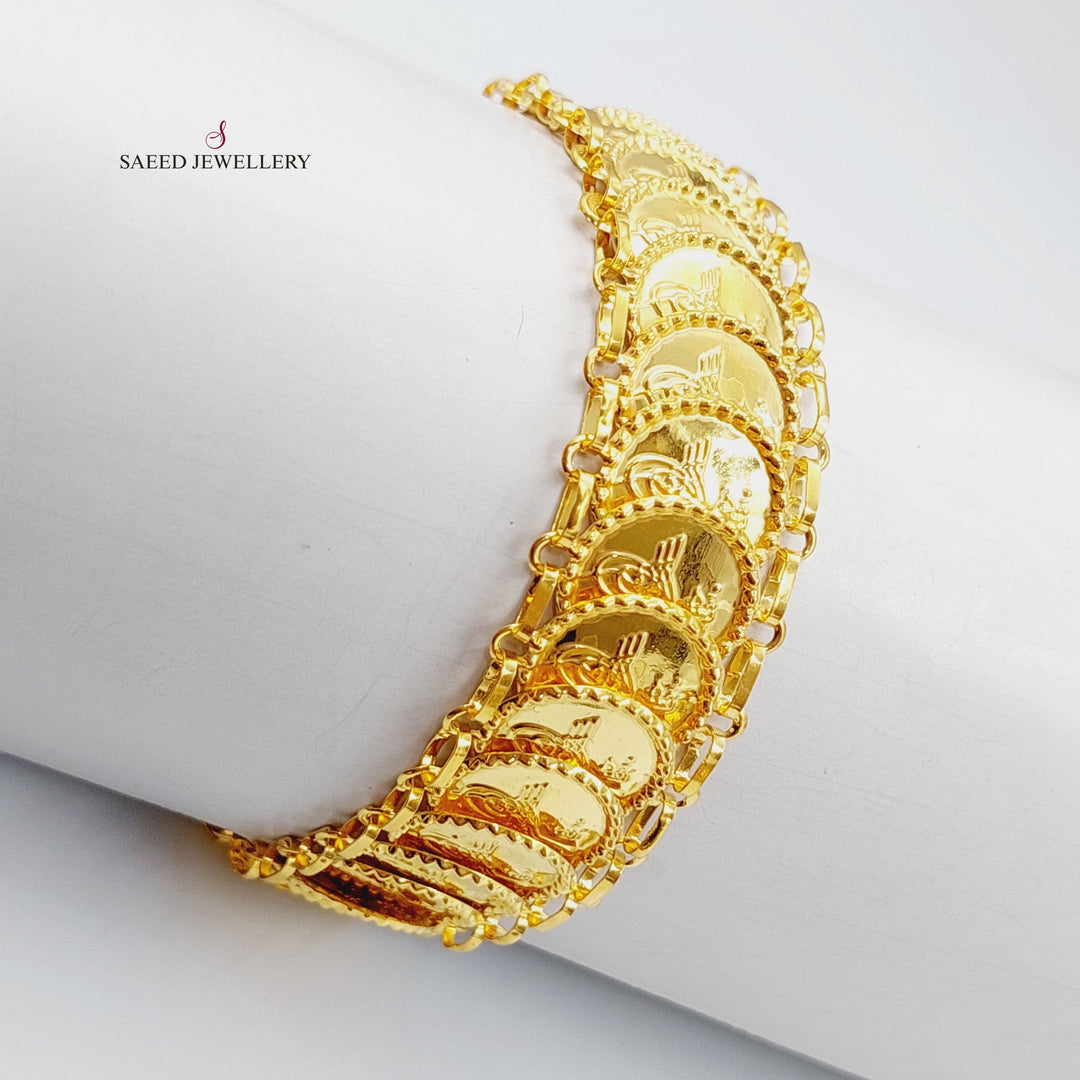 21K Gold Rashadi Bracelet by Saeed Jewelry - Image 3