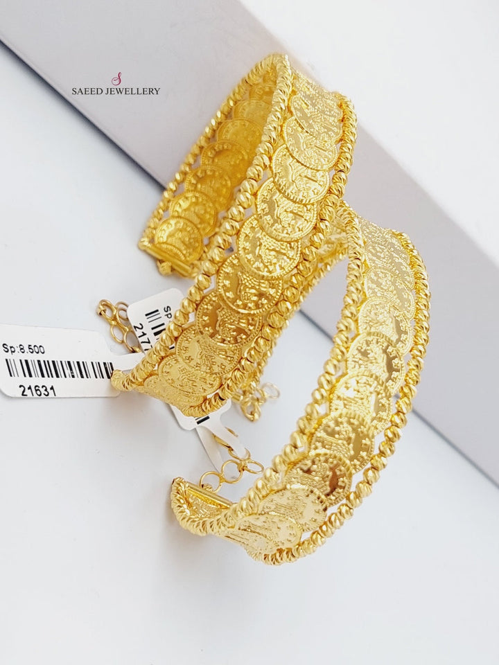 21K Gold Rashadi Bracelet by Saeed Jewelry - Image 4