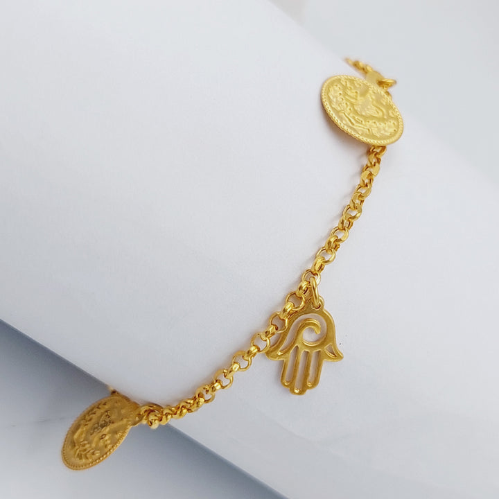 21K Gold Rashadi Bracelet by Saeed Jewelry - Image 1