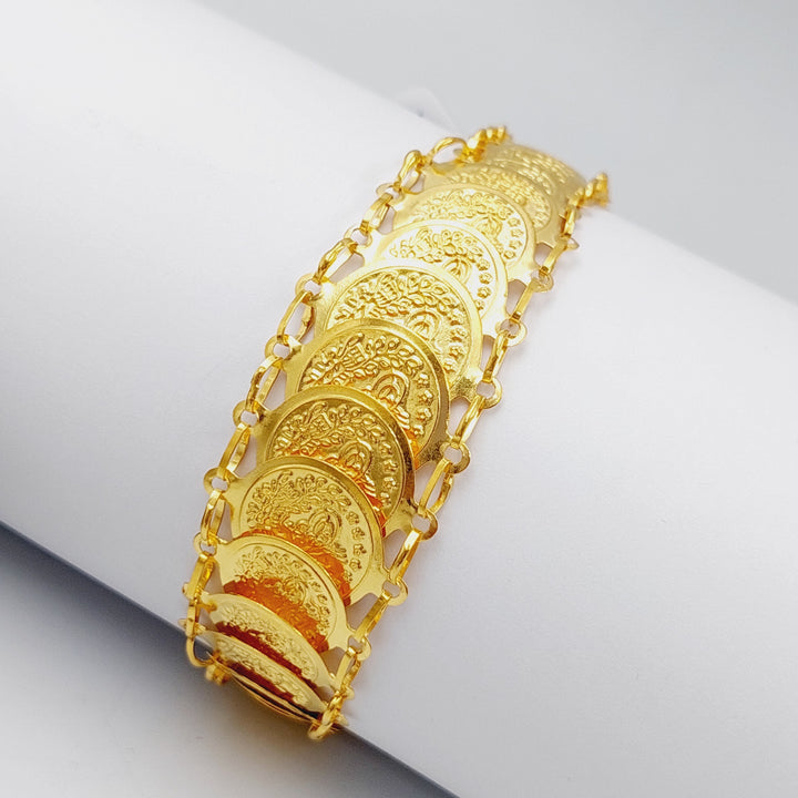 21K Gold Rashadi Bracelet by Saeed Jewelry - Image 4