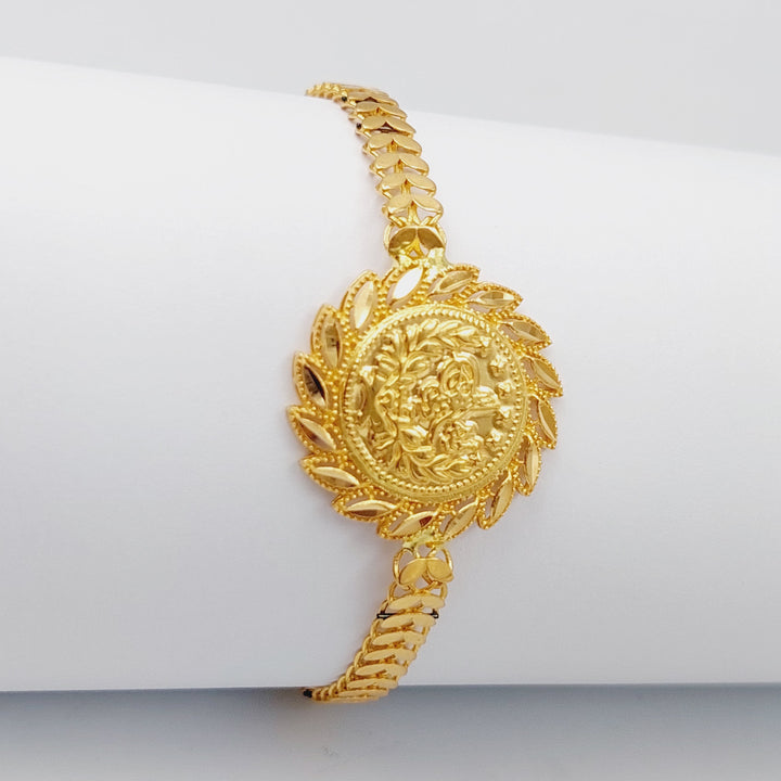 21K Gold Rashadi Bracelet by Saeed Jewelry - Image 3