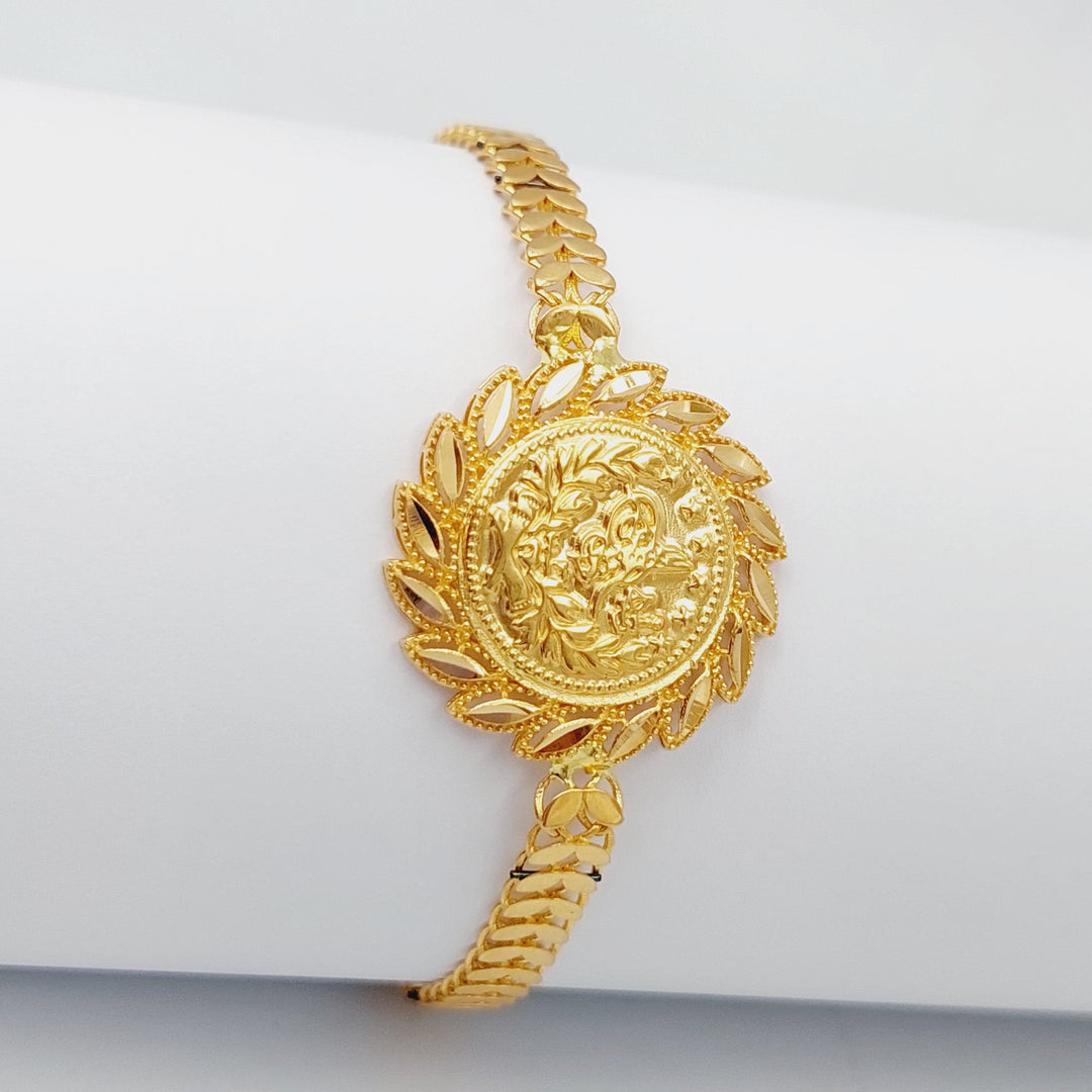 21K Gold Rashadi Bracelet by Saeed Jewelry - Image 1