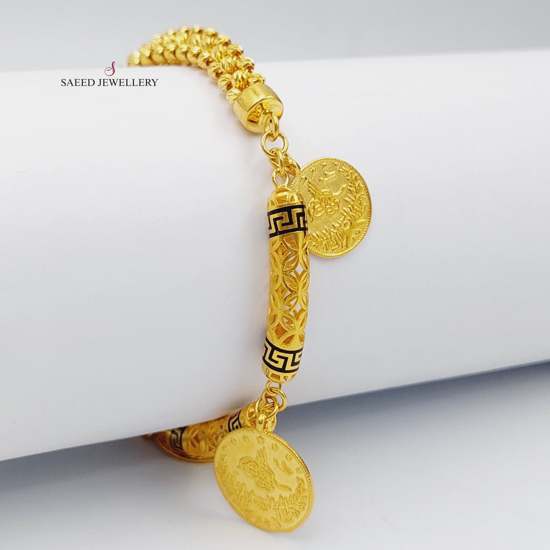 21K Gold Rashadi Bracelet by Saeed Jewelry - Image 1