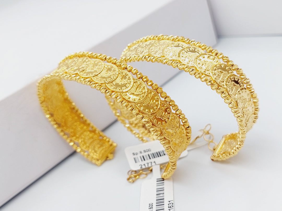 21K Gold Rashadi Bracelet by Saeed Jewelry - Image 1