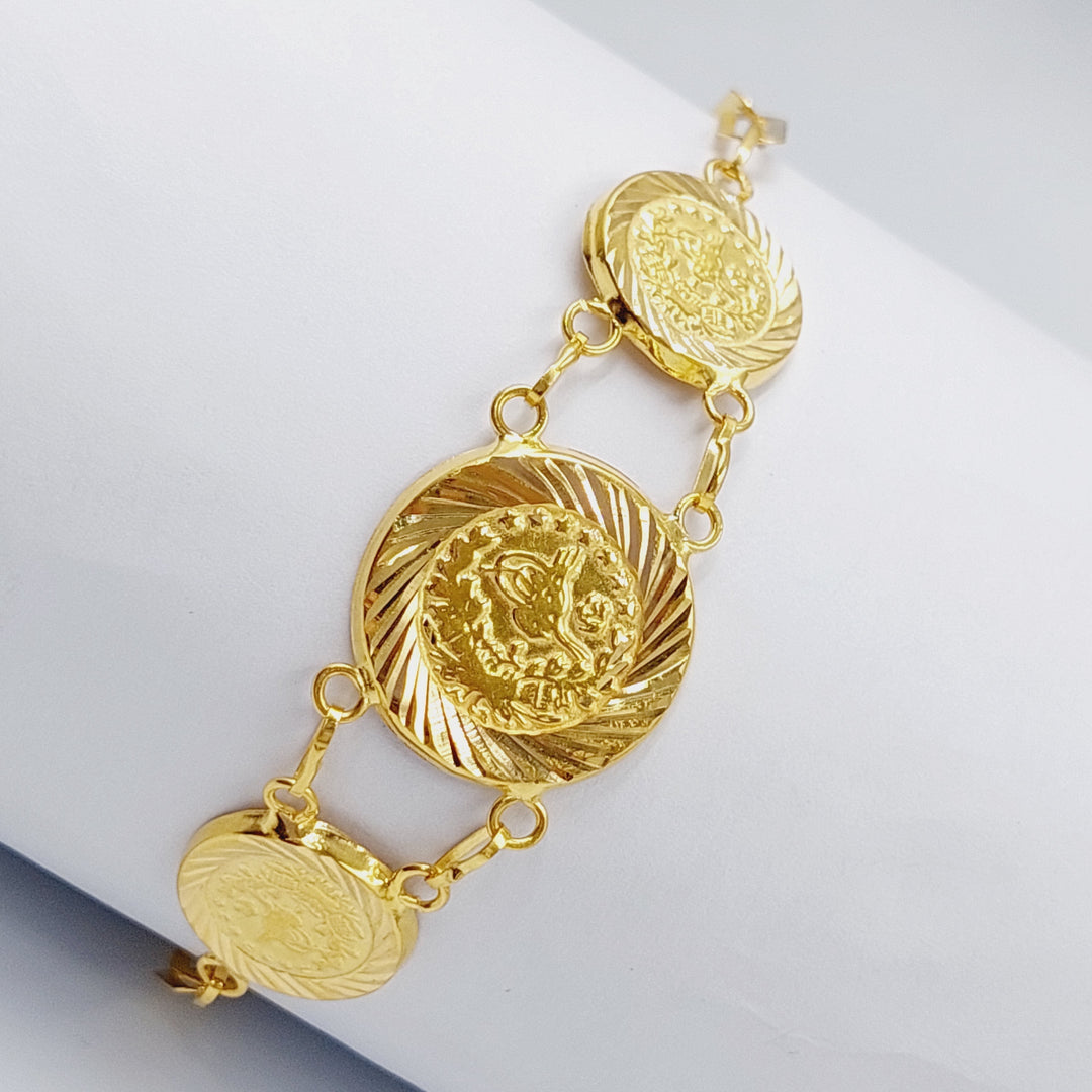 21K Gold Rashadi Bracelet by Saeed Jewelry - Image 7