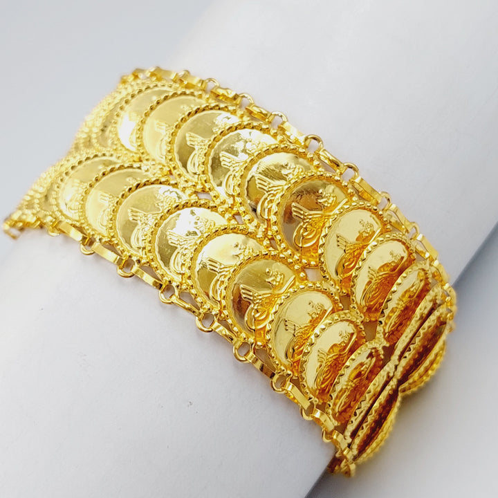 21K Gold Rashadi Bracelets by Saeed Jewelry - Image 1