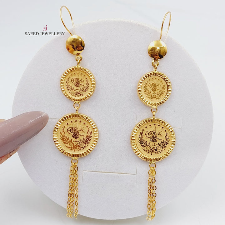 21K Gold Rashadi Earrings by Saeed Jewelry - Image 1