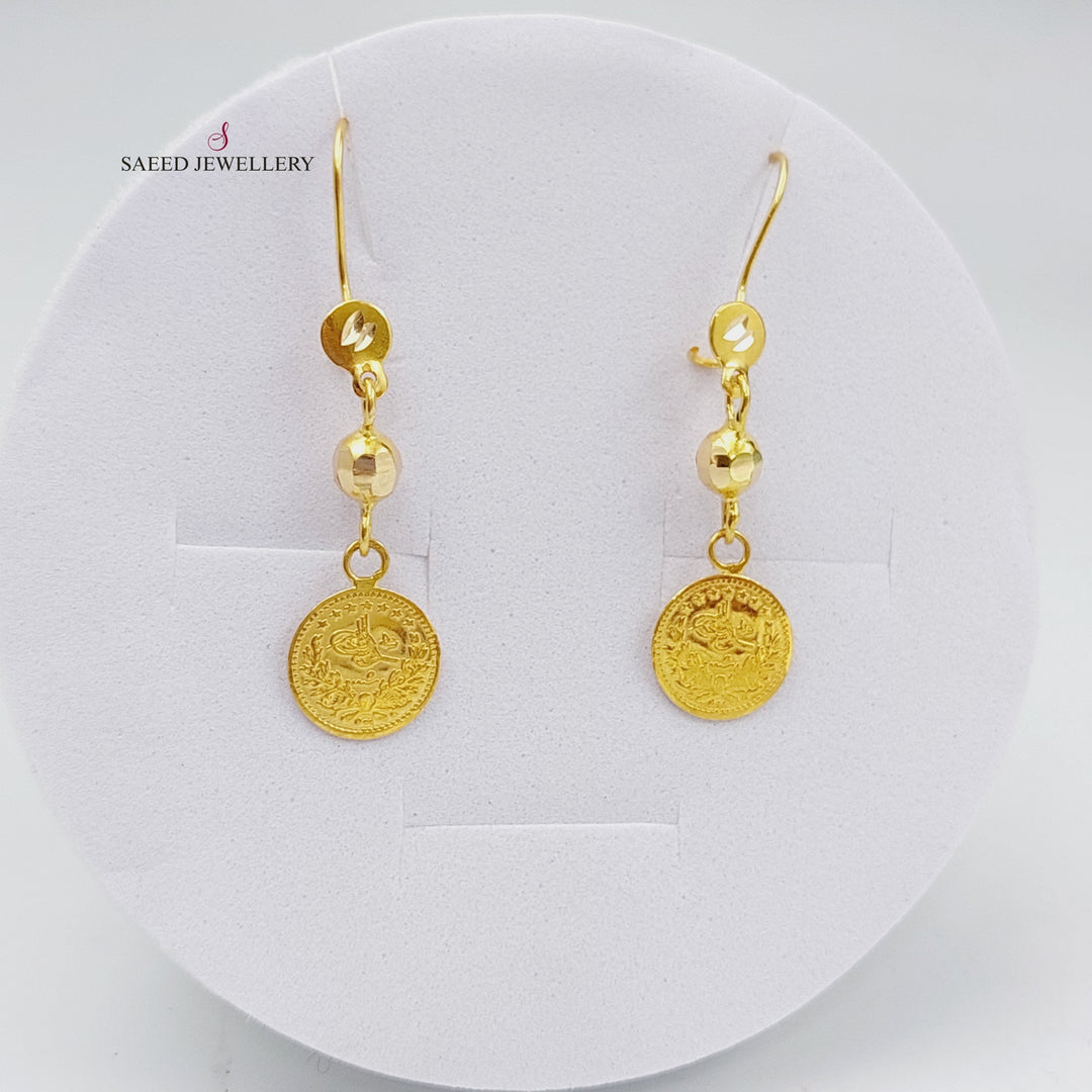 21K Gold Rashadi Earrings by Saeed Jewelry - Image 1