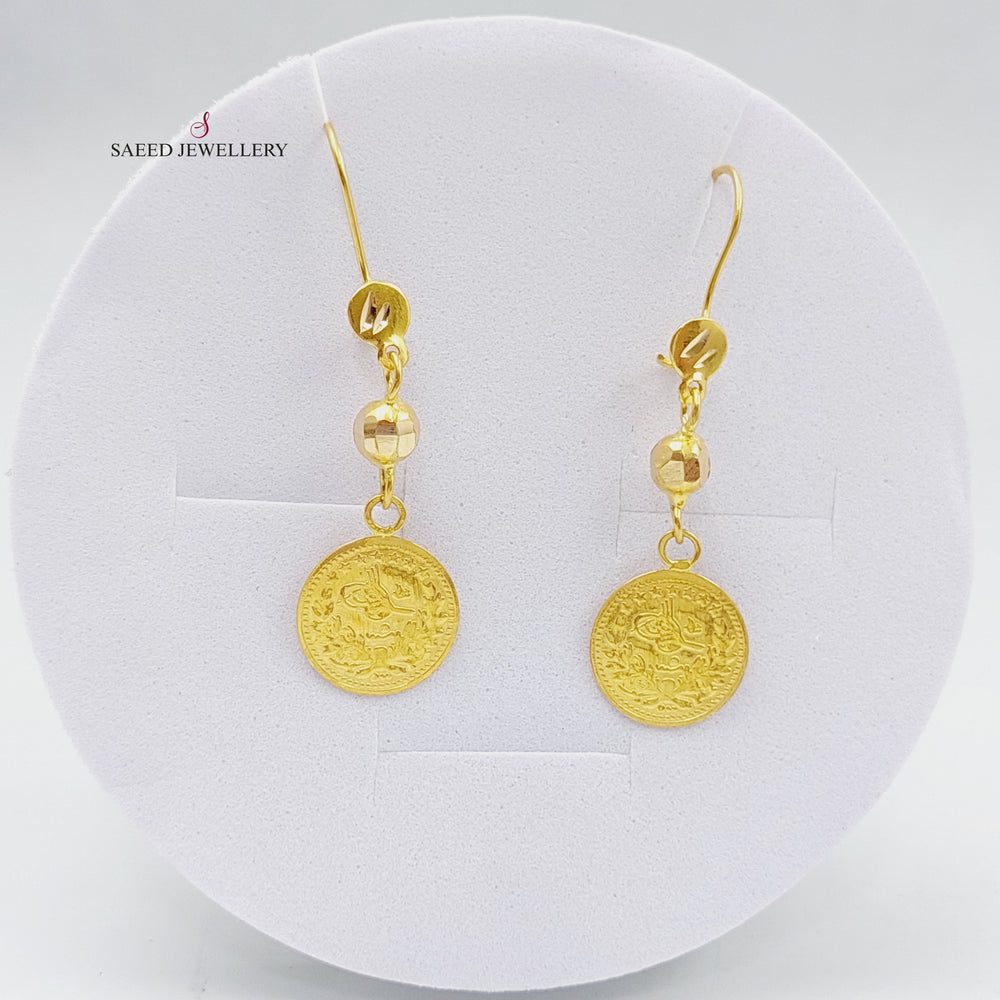 21K Gold Rashadi Earrings by Saeed Jewelry - Image 2