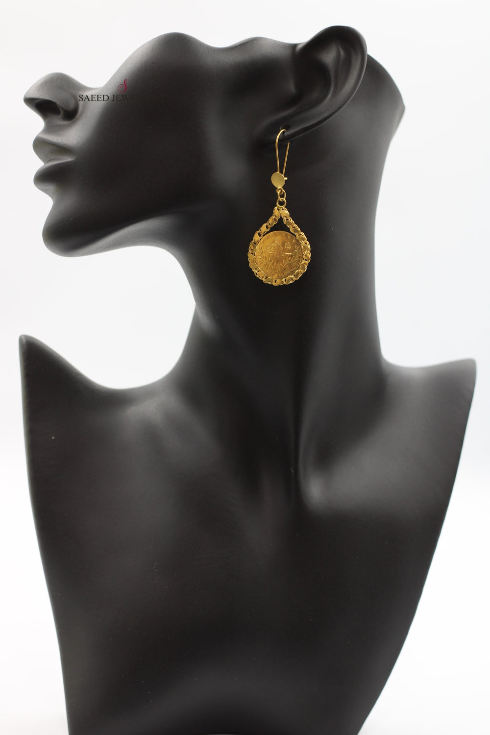 21K Gold Rashadi Earrings by Saeed Jewelry - Image 2