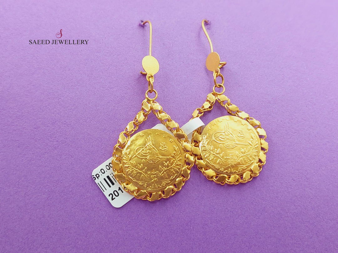 21K Gold Rashadi Earrings by Saeed Jewelry - Image 1