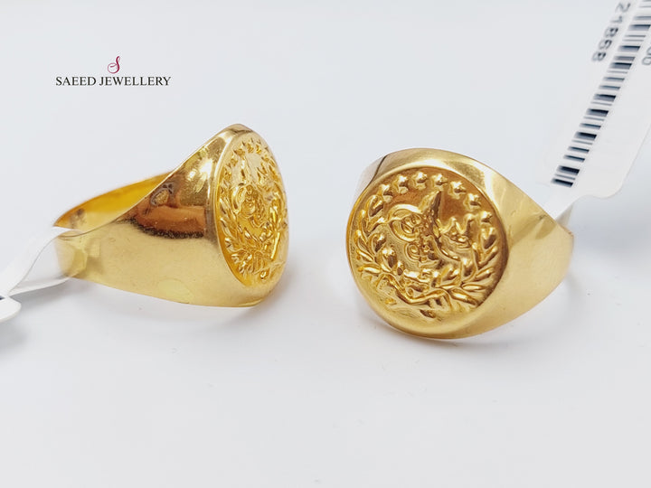 21K Gold Rashadi Men's Ring by Saeed Jewelry - Image 1