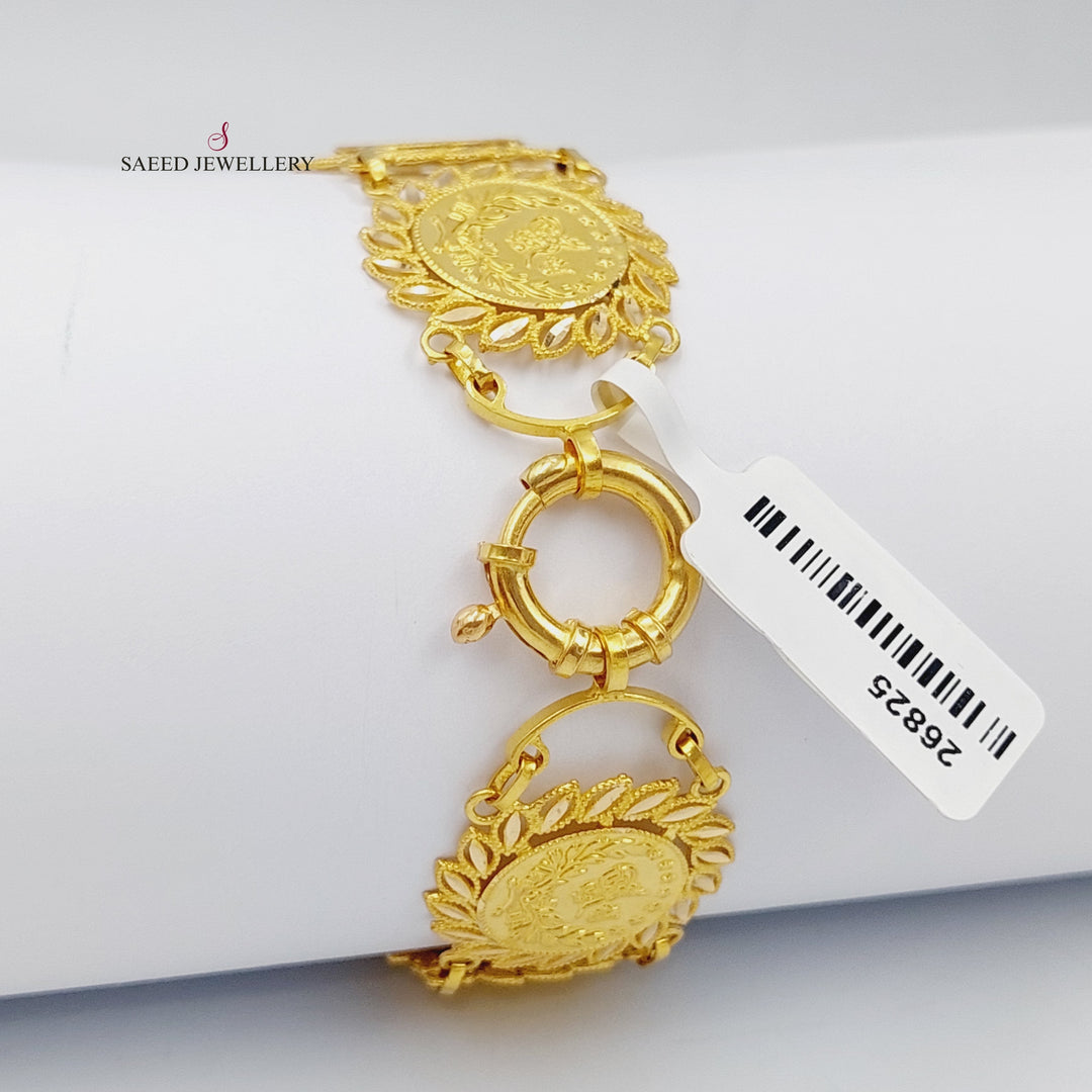 21K Gold Rashadi Model Bracelet by Saeed Jewelry - Image 10