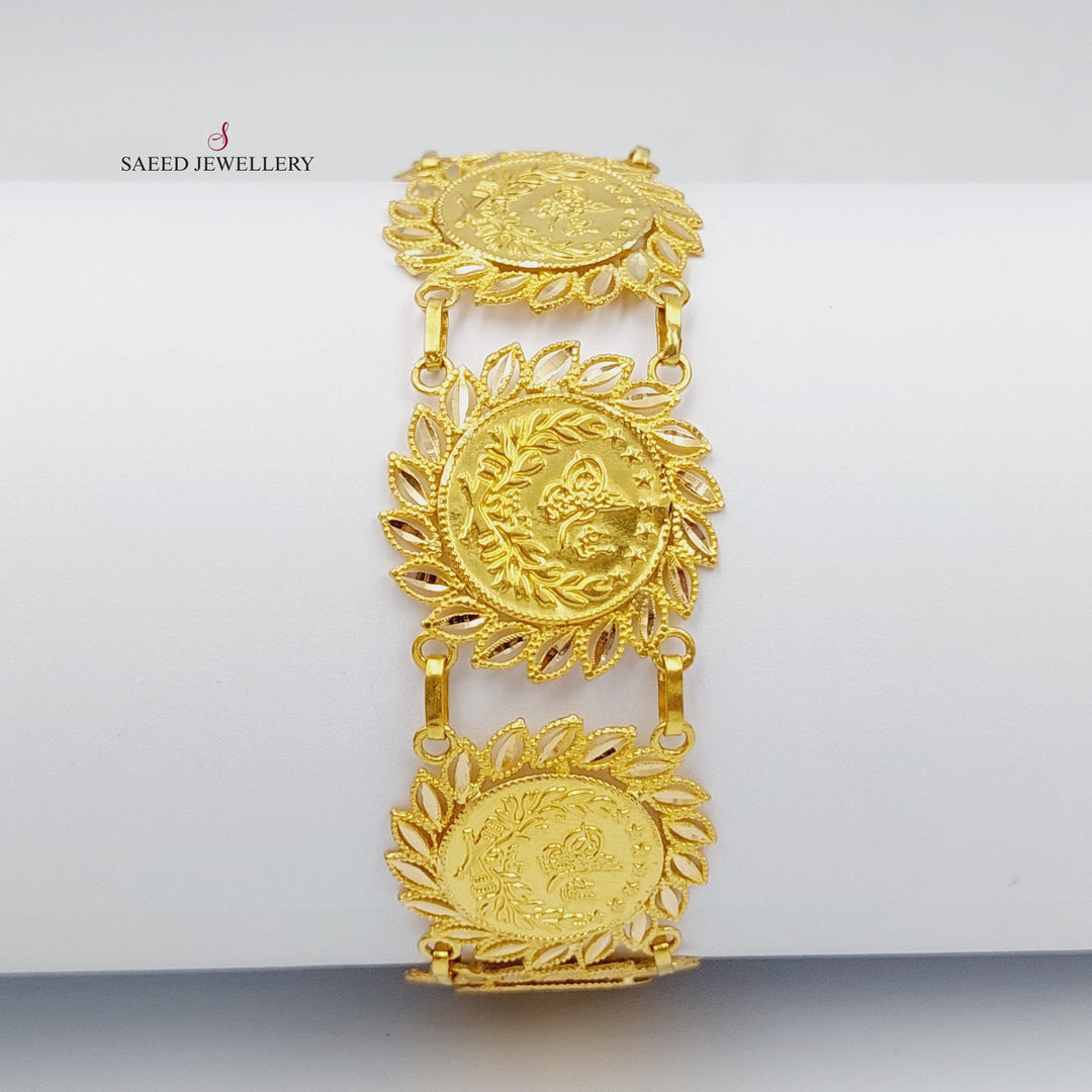 21K Gold Rashadi Model Bracelet by Saeed Jewelry - Image 7