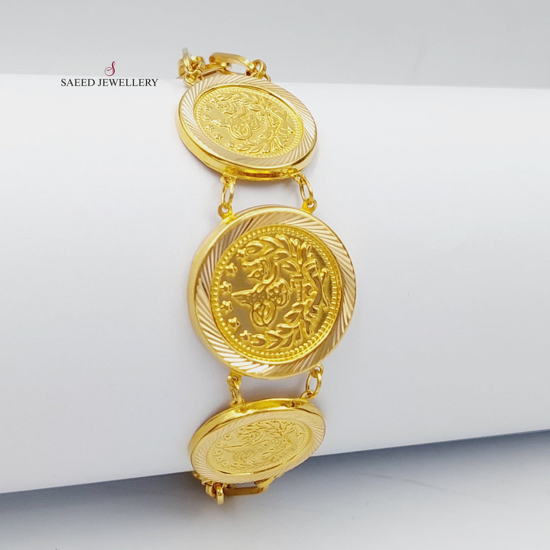 21K Gold Rashadi Model Bracelet by Saeed Jewelry - Image 4