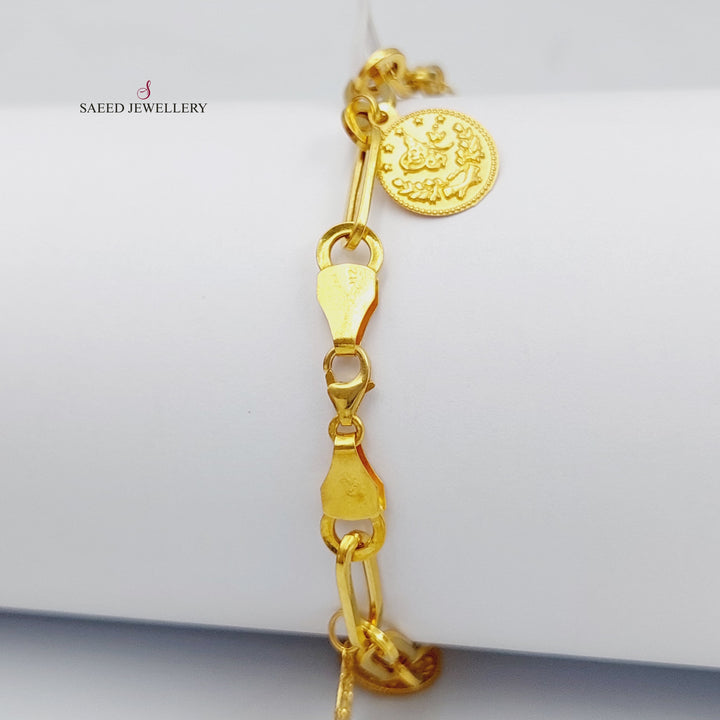 21K Gold Rashadi Model Bracelet by Saeed Jewelry - Image 6