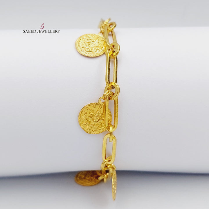 21K Gold Rashadi Model Bracelet by Saeed Jewelry - Image 4